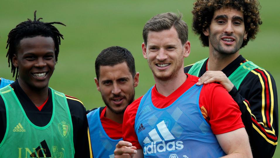 Belgium training at World Cup 2018